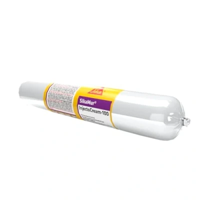 Afbeelding van SikaMur InjectoCream 100, antivochtbehandeling voor capillaire wanden, wit, 600 ml