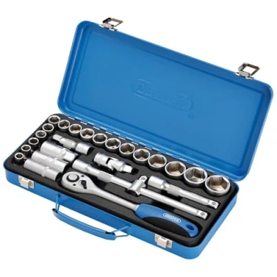 Afbeelding van Draper Tools Metrische dopsleutel set 1/2&#039;&#039; 26 delig 16368