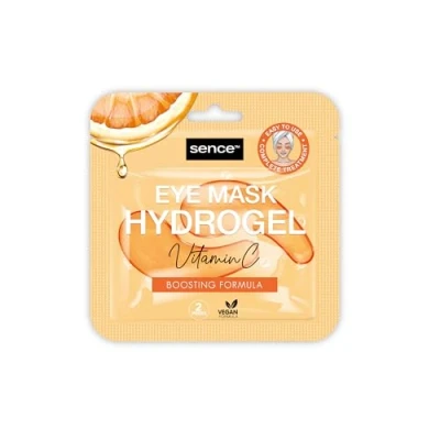 Afbeelding van Sence Vitamine C Hydrogel oogmasker, veganistische beauty Skincare oogpads, cosmetica, oogverzorging, maskers voor dames en heren, verkoelend oogmasker tegen donkere kringen (3 x 2 stuks)