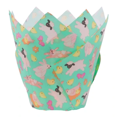 Afbeelding van PME Muffin Cups Paasfiguren 24st.