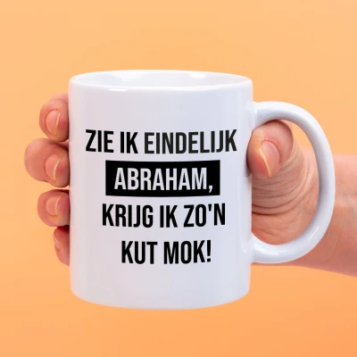 Afbeelding van Mok Zie Ik Eindelijk Abraham