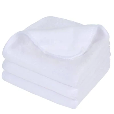 Afbeelding van Microvezel make up remover doek gum ultrazacht gezichtsreinigingsdoek washandjes gezicht herbruikbaar en hypoallergeen 30cmx30cm 3 pack wit