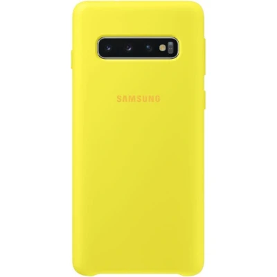 Afbeelding van Galaxy S10 Siliconen Hoesje EF PG973 Geel Samsung Smartphone Hoesjes Geen Verzendkosten &amp; Morgen In Huis