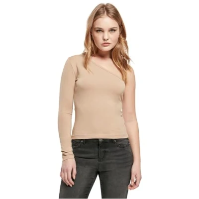 Afbeelding van Urban Classics Longsleeve Longsleeve, Dames, Maat: XL, Unionbeige