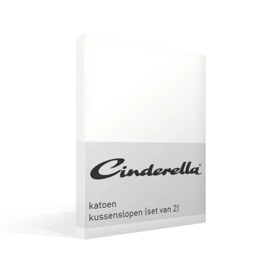 Afbeelding van Kussenslopen Cinderella Wit (Katoen) (set van 2)
