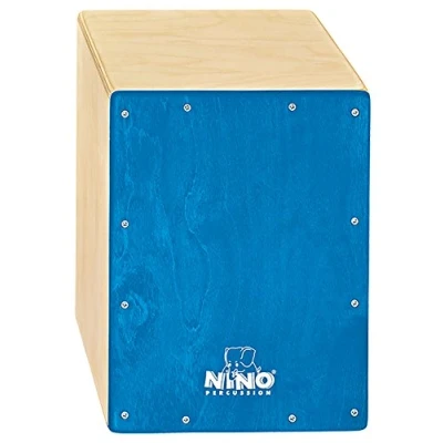 Afbeelding van Nino Percussion NINO950B 13 inch cajon voor kinderen blauw