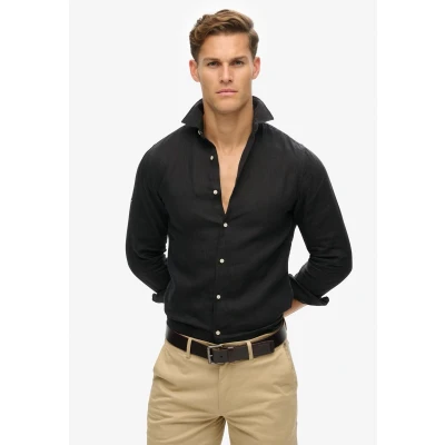Afbeelding van Superdry Casual LONG Sleeve Overhemd, Heren, Maat: 3XL, Black