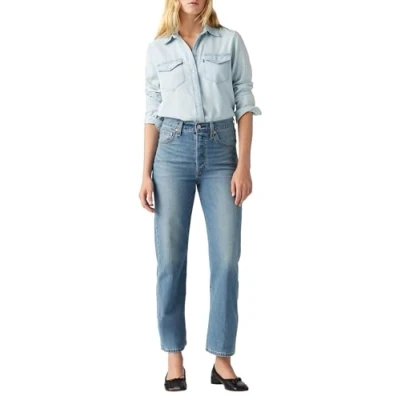 Afbeelding van Levi&#039;s dames Jeans Ribcage Straight Ankle, Cool Invite, 30W / 31L