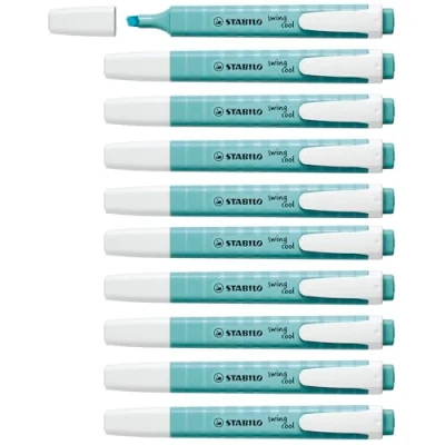 Afbeelding van Fluoriscerende Markeerstift Stabilo Swing Cool Pastel Turkoois (10 Stuks)