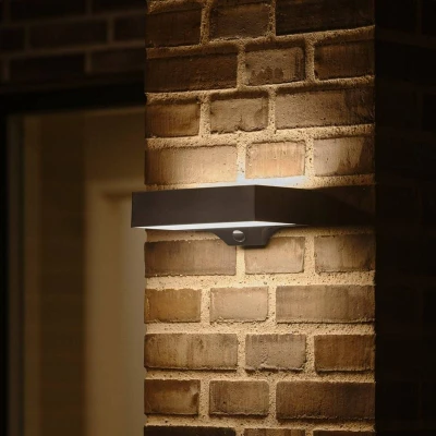 Afbeelding van Nordlux Solar wandlamp Monay zwart rechthoek 2518341003