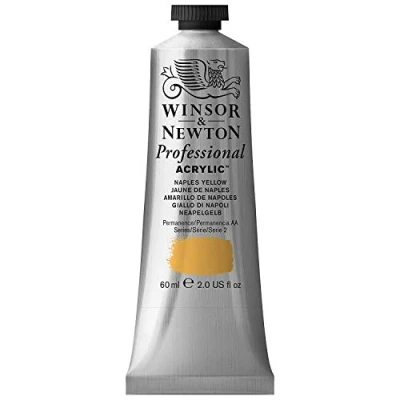 Afbeelding van Winsor &amp; Newton 2320422 Professionele acrylverf, hoge dekking, kunstenaarskwaliteit, lichtecht 60ml Tube, Naples Yellow