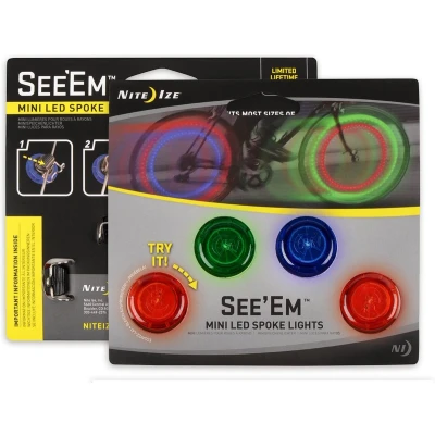 Afbeelding van Nite Ize See&#039;Em mini spoke lights rd/gr/bl