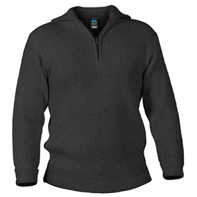 Afbeelding van Blauer Peter Schipperstrui pullover scheerwol 9 kleuren, Kleur:Antraciet mottled, Grootte:48