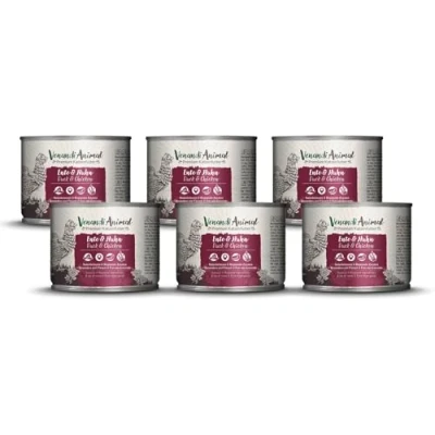 Afbeelding van Venandi Premium Kattenvoer, natvoer, eend en kip, graanvrij met extra vlees, 6 x 200 g (6 stuks)