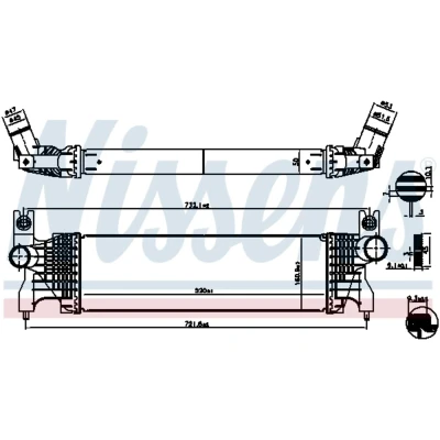 Afbeelding van Nissens Interkoeler 961556