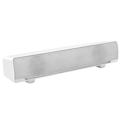 Afbeelding van USB soundbar, luidspreker, pc, stereo muziekspeler, bass surround soundbox, 3,5 mm ingang voor desktop/laptop/tv/smartphone/tablet/MP3/4 (wit)
