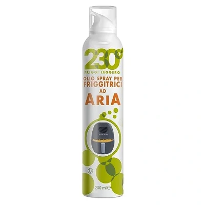 Afbeelding van Sprayleggero olio per airfryer, spray olie voor het bakken van luchtbakken, met zonnebloemolie, avocado en rijstolie, 200 ml, hoge + Italiaanse gourmet polpa 400 g