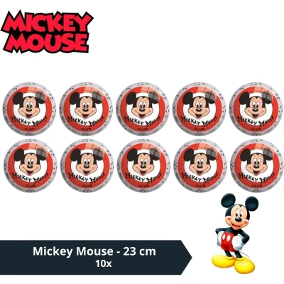 Afbeelding van Bal Voordeelverpakking Mickey Mouse 23 cm 10 stuks