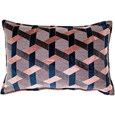 Afbeelding van Paoletti Delano Kussenhoes, Blush/Navy, 40 x 60 cm