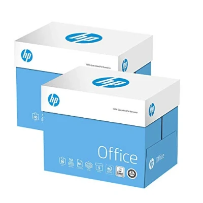 Afbeelding van 2Xboxes HP Papers 80gsm A4 White Office Copier Paper (10x500= 5000 vellen)