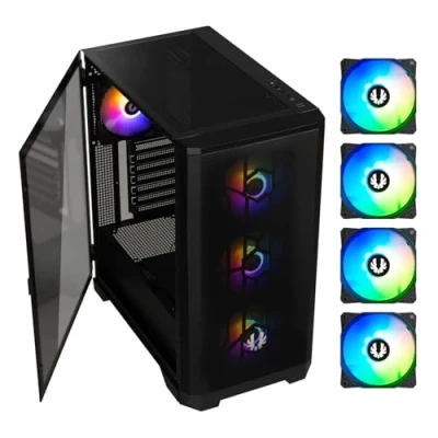 Afbeelding van ATX Semi toren doos BitFenix Nova Mesh SE TG Zwart