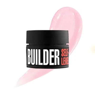 Afbeelding van K Odi Professionele opbouwgel voor nagels, builder gel, zelfniveau, roze glanzend, modellering, uv led, nagelverlenging, glans, gelnagels, 13 ml