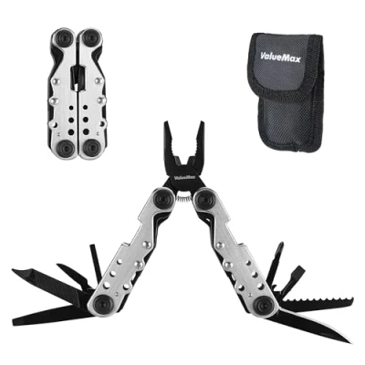 Afbeelding van ValueMax Multifunctionele Tang, 13 in 1 Mini Multitool, Multifunctioneel Gereedschap met Mes, Campingaccessoires, Opvouwbaar Multitool voor Reparaties en Wandelen