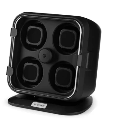 Afbeelding van Klarstein Clover Horlogeopwinder 4 Horloges 3 Rotaties Snelheden LED
