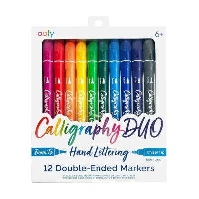 Afbeelding van Ooly dubbelzijdige viltstiften calligraphy duo 12st