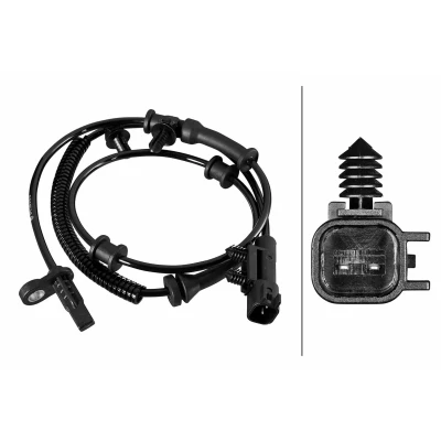 Afbeelding van HELLA 6PU 358 219 191 ABS Sensor Met verbindingsstuk Geluidsensor 2 polig 1020mm JEEP: GRAND CHEROKEE 4