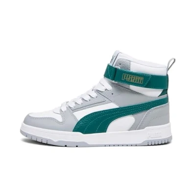 Afbeelding van PUMA Youth RBD Game White Malachite Cool Mid Gray Gold Schoenmaat 38,5