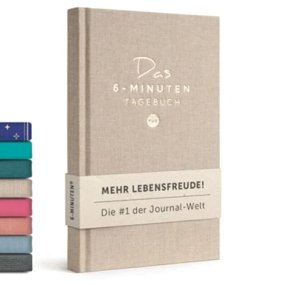 Afbeelding van The 6 Minute Diary PURE (vervolgversie) Minuten per dag voor Mindfulness, Geluk en Productiviteit Een eenvoudige effectieve dankbaarheid Journal ongedateerde dagelijkse planner (Oudroze, Duits)