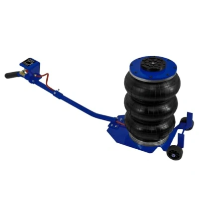 Afbeelding van T Mech Airbag Luchtkussen Krik Krachtige 3500 kg Autokrik Robuust Staalframe 13.5cm tot 40cm Hefbereik Lange Hendelhandgreep Blauw