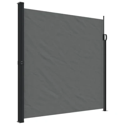 Afbeelding van Windscherm uittrekbaar 200x500 cm antracietkleurig