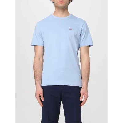 Afbeelding van Napapijri Salis Tshirt basic, Heren, Maat: XXL, Soft chambray