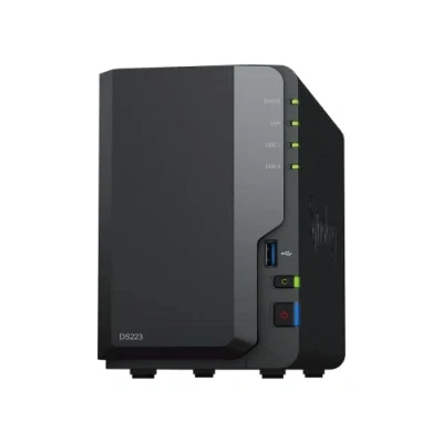 Afbeelding van Synology DS223 2 Bay Diskstation NAS (Realtek RTD1619B Quad Core 2GB RAM 1xRJ 45 1GbE LAN poort) bundel met x 4TB WD RED Plus HDD (WD40EFPX 68C6CN0)
