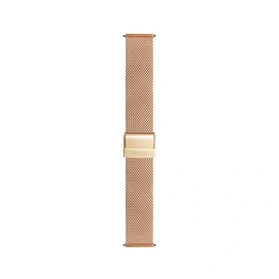 Afbeelding van Withings Mesh Loop armband, 18 mm, staal en HR, roségoud