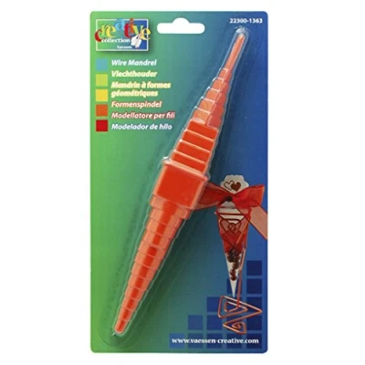 Afbeelding van Vaessen Creative vormspindel aluminiumdraad, plastic, rood, 22 x 4 3,5 cm