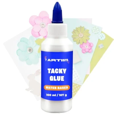 Afbeelding van 7 Artists Tacky Glue voor Knutselen 100 ml Sterke Het Maken van Kaarten, Scrapbooking, Knutselen, Book Nook, Quilling