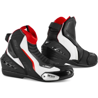Afbeelding van SHIMA SX 6 geperforeerde motorlaarzen, zwart wit rood, afmeting 43 voor man