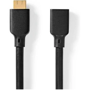 Afbeelding van HDMI verlengkabel Nedis 1 meter (8K@60Hz, Verguld)