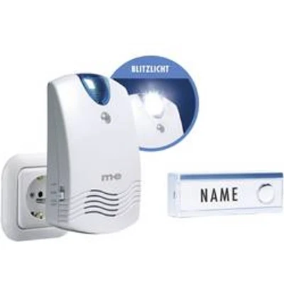 Afbeelding van M E FG1 draadloze deurbel met flitslicht