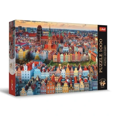 Afbeelding van Trefl Premium Plus Quality Puzzle Photo Odyssey: Zicht op Gdańsk, Polen 1000 stukjes, Unieke fotografische reeks, Perfect passende voor volwassenen en kinderen vanaf 12 jaar