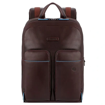 Afbeelding van Piquadro Blue Square Laptop Backpack 13.3&quot; iPad Pro 9.7&quot; / 11&quot; Mahogany Brown