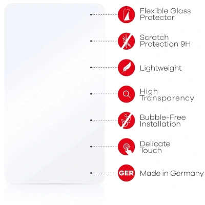 Afbeelding van upscreen Screenprotector voor Zebra TC52ax Folie Beschermfolie Beschermglas transparant