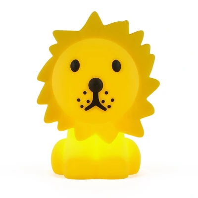 Afbeelding van Lion First Light oplaadbare kinderkamerlamp Geel / 16 x 19 25 cm Siliconen rubber