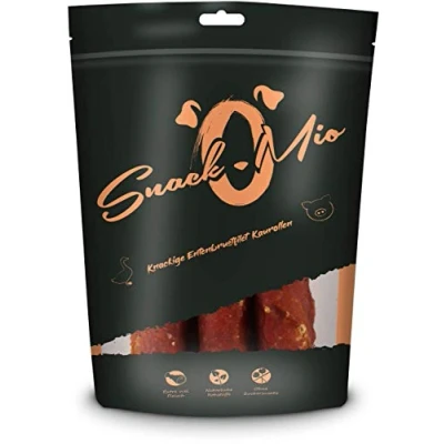 Afbeelding van SnackOMio Premium Hondensnack, knapperige kauwrol van eendenborstfilet, graanvrij, 1 x 150 g
