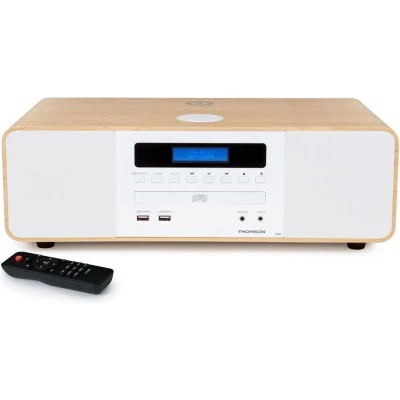Afbeelding van Thomson MIC201IDABBT Bluetooth Stereo Microset CD/MP3/USB/DAB+/ Inductielader Hout