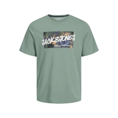 Afbeelding van Jack &amp; Jones LOGO Rundhalsausschnitt Tshirt print, Heren, Maat: Small, Iceberg green