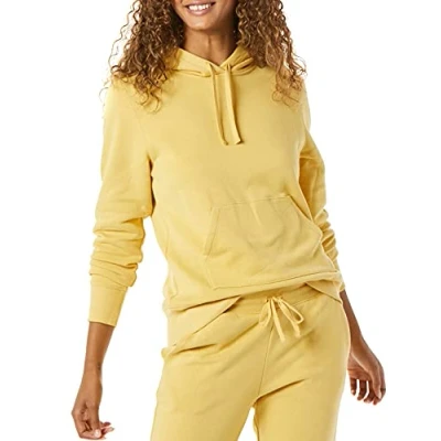 Afbeelding van Amazon Essentials Women&#039;s Fleecetrui met capuchon (verkrijgbaar in grote maten), Donkergeel, M
